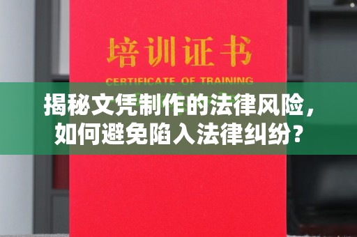 深泽揭秘文凭制作的法律风险，如何避免陷入法律纠纷？